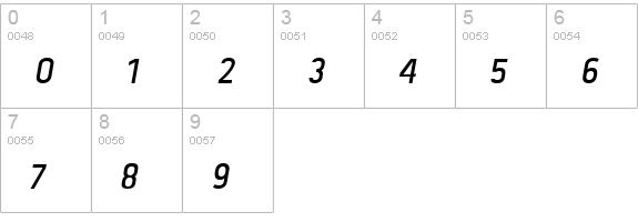 Tolyer Book no.2 Oblique numbers 0-9 preview