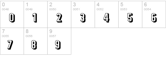 Tolyer X 3D numbers 0-9 preview
