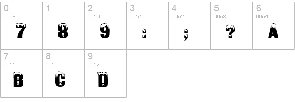 Tone Plain numbers 0-9 preview
