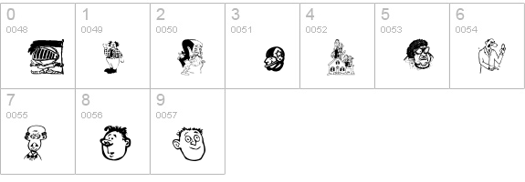 Toons One numbers 0-9 preview
