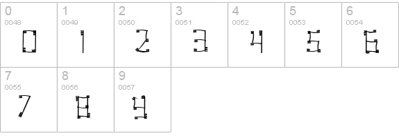 ToothBrush numbers 0-9 preview