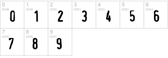 TopSecret numbers 0-9 preview