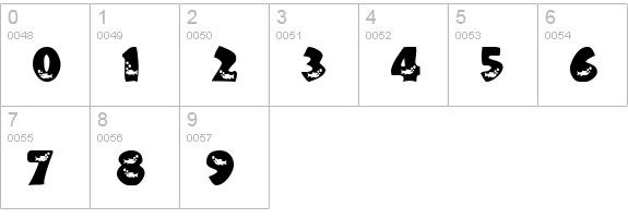 Touch Of Nature numbers 0-9 preview