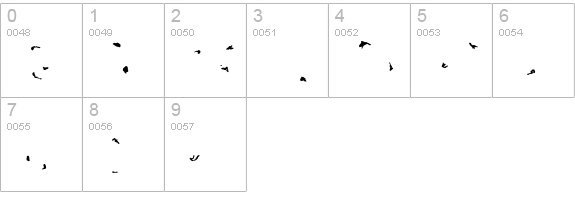 TOXIN-SPOTS numbers 0-9 preview