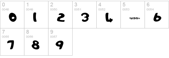 Toy numbers 0-9 preview