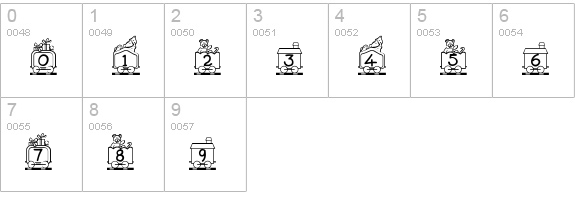 Toy Train numbers 0-9 preview