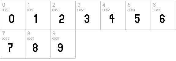 TPF Janus numbers 0-9 preview