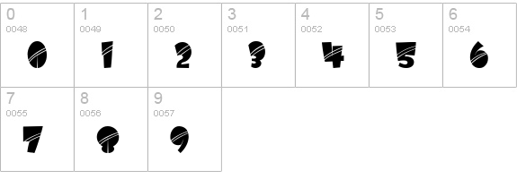 TR Airmole Stripe numbers 0-9 preview