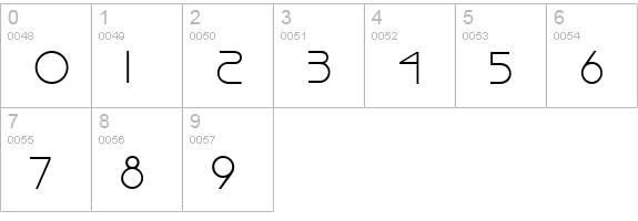 TR Brisk numbers 0-9 preview