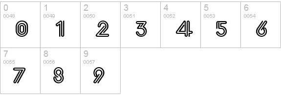 TR Eklektic numbers 0-9 preview