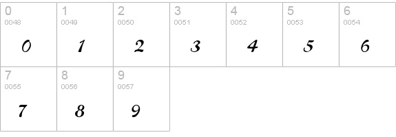 TR Shogun numbers 0-9 preview