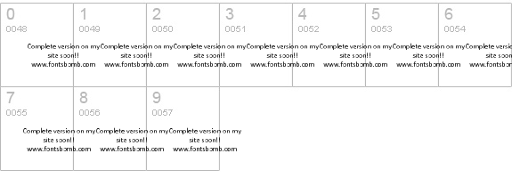 TRACKER (uncomplete_version) numbers 0-9 preview