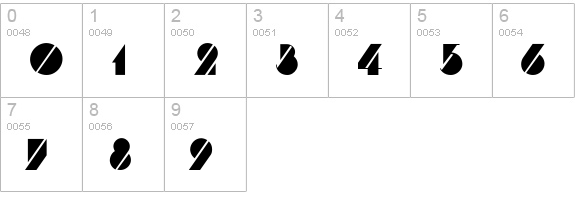 TrafficITC-Normal numbers 0-9 preview