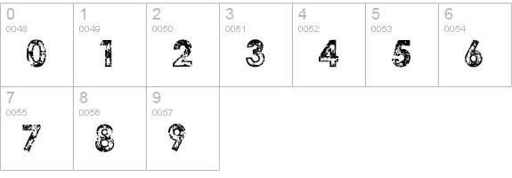 Tragic Vision numbers 0-9 preview