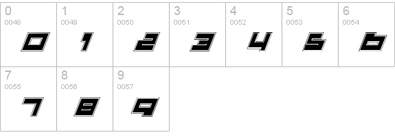 Trajia Pro Italic numbers 0-9 preview