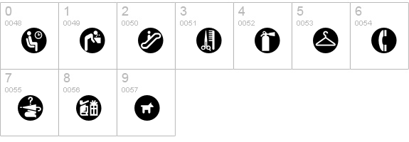 TransportationWhite numbers 0-9 preview