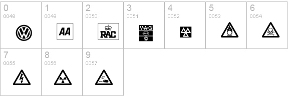 TravellersPi Regular numbers 0-9 preview