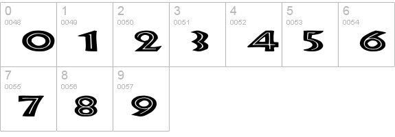 Tribeca Ex numbers 0-9 preview
