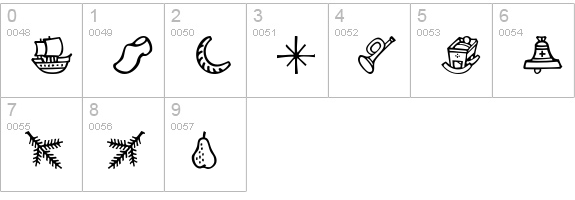 TroyerDecember numbers 0-9 preview