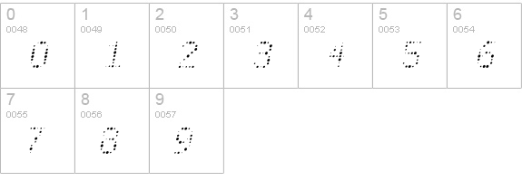TTRheostatCelsius-LiteItalic numbers 0-9 preview