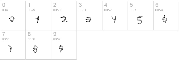 Tunasalad numbers 0-9 preview
