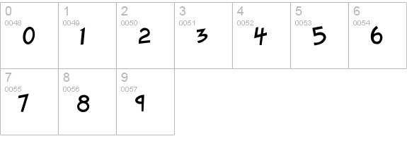 Twelve Ton Goldfish numbers 0-9 preview