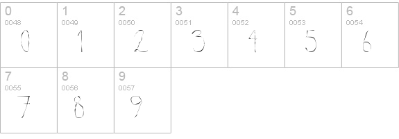 Twiggy numbers 0-9 preview
