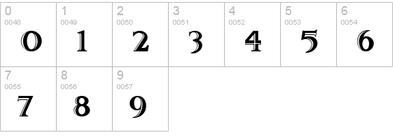 TwoForJuanNF numbers 0-9 preview