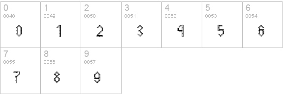 TwoTonedStoned numbers 0-9 preview