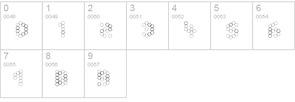 U Honeycombed numbers 0-9 preview