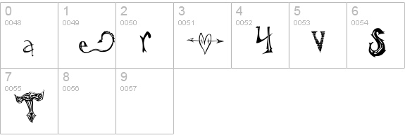 UckNPretty numbers 0-9 preview