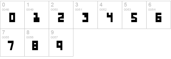 UFO Hunter numbers 0-9 preview