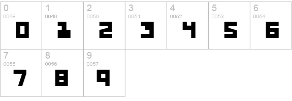 UFO Hunter Expanded numbers 0-9 preview