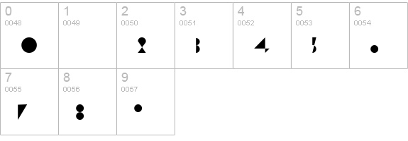 Ultra Light numbers 0-9 preview