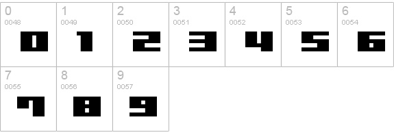 Ultra-Seven numbers 0-9 preview