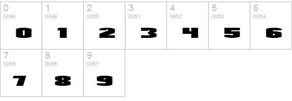 UltraViolent BB numbers 0-9 preview