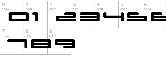 umop numbers 0-9 preview