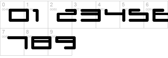 umopMedium numbers 0-9 preview