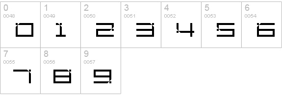 Unfinished numbers 0-9 preview