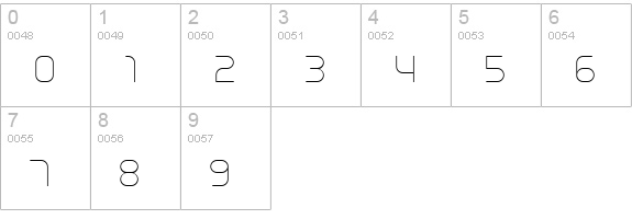 Unisect Light numbers 0-9 preview