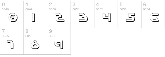 Universal Jack Shadow numbers 0-9 preview