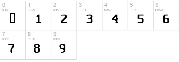 Untitted numbers 0-9 preview