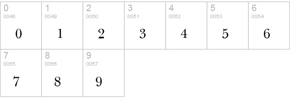 UpDock numbers 0-9 preview