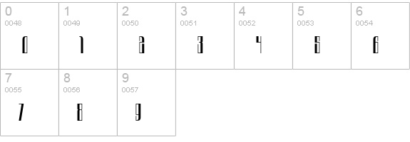 Urkelian numbers 0-9 preview