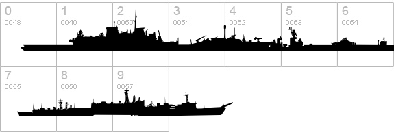 US Navy numbers 0-9 preview