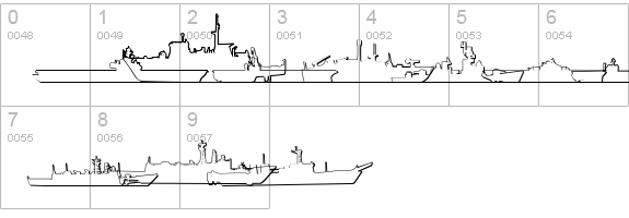 US Navy 3D numbers 0-9 preview