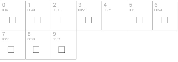 Utusi Star Normal numbers 0-9 preview
