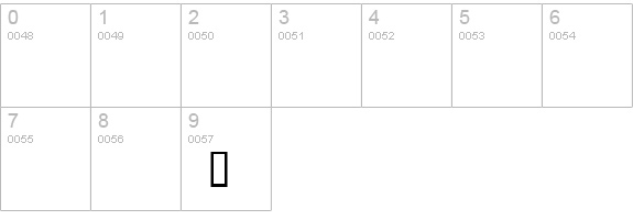 Valentine numbers 0-9 preview