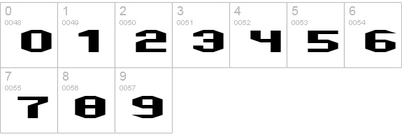 Valkyro numbers 0-9 preview