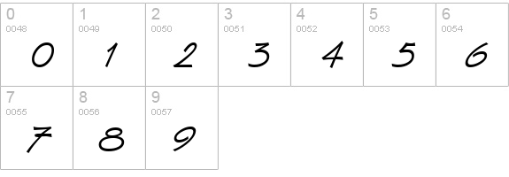 Van Dijk ICG numbers 0-9 preview